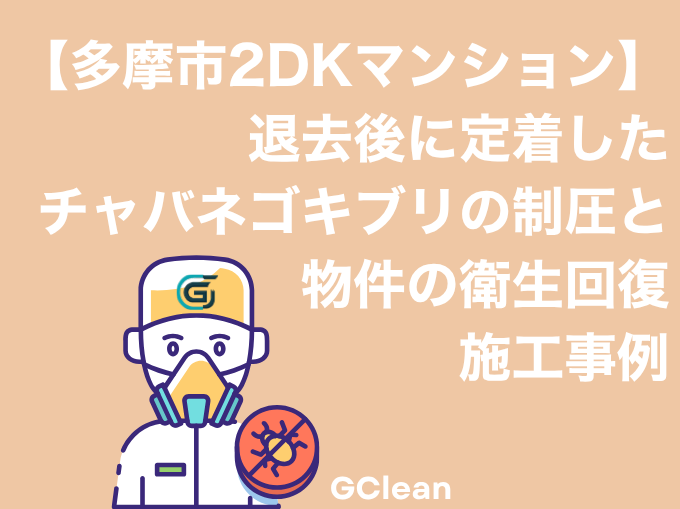 多摩市2DKマンション退去後に定着したチャバネゴキブリ駆除の事例